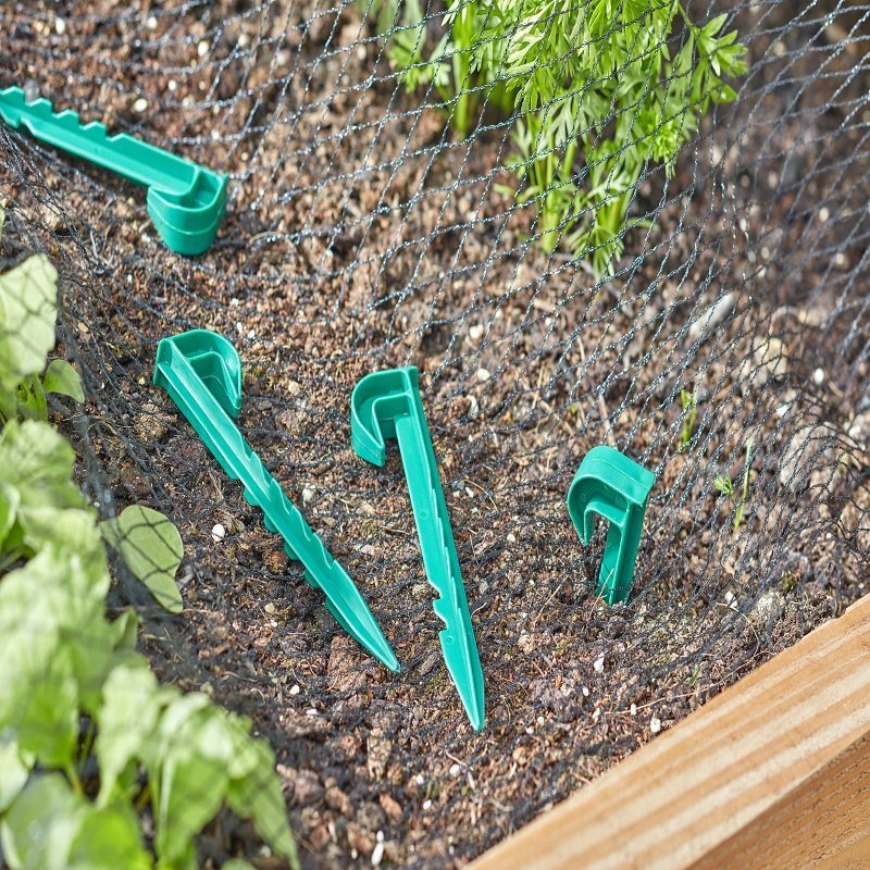 Multi Use Garden Pegs 10 Pack Strong Rot Proof Fixing Stakes