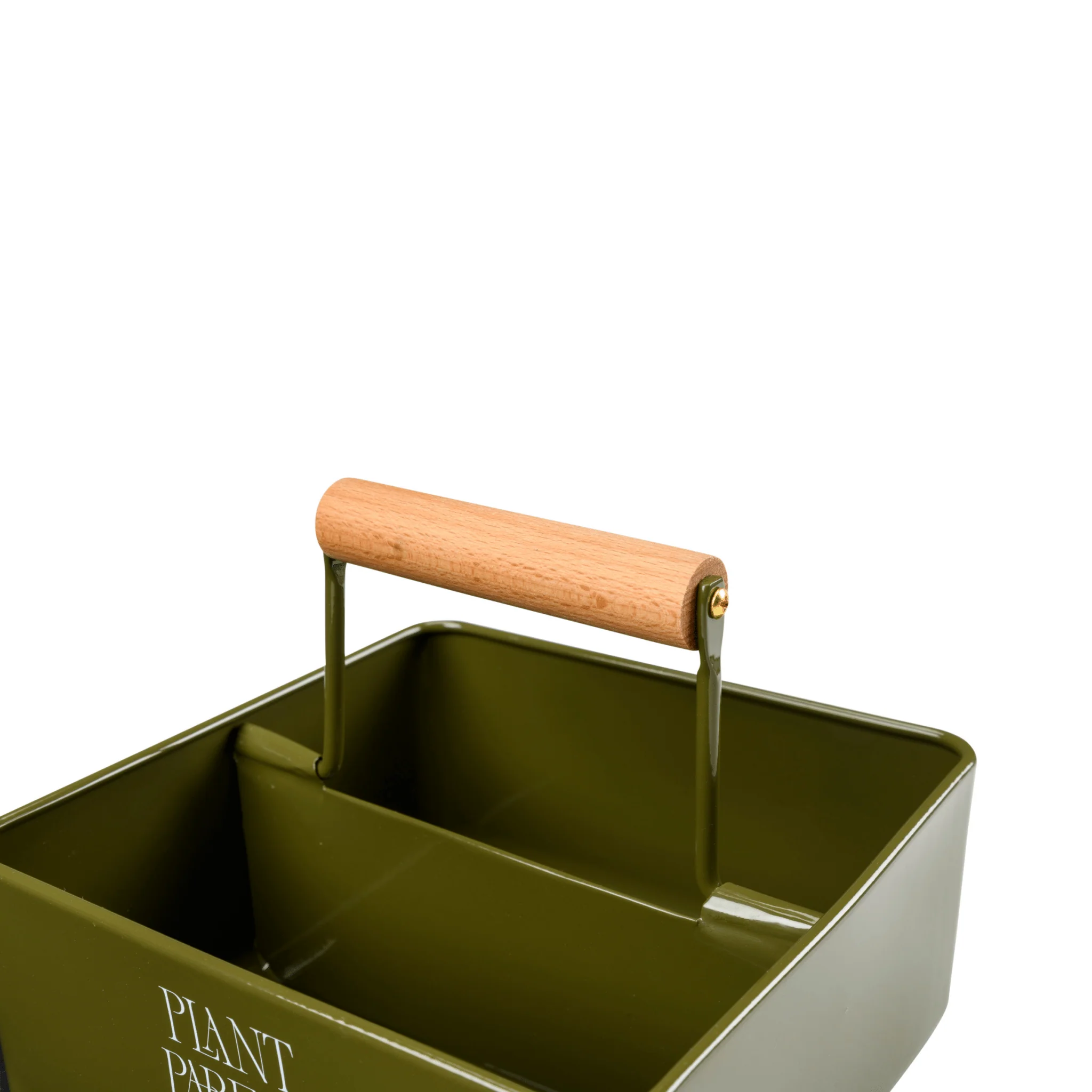 Burgon and Ball Plant Parent Caddy Olive Green Indoor Plant Storage Caddy - Image 4