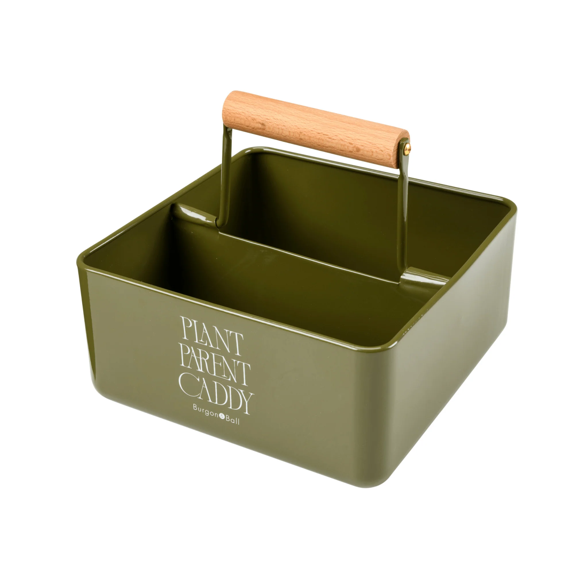 Burgon and Ball Plant Parent Caddy Olive Green Indoor Plant Storage Caddy - Image 5