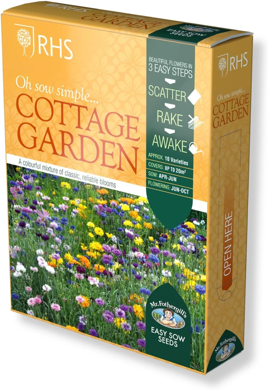 RHS Cottage Garden Easy Sow Seeds 20g Box