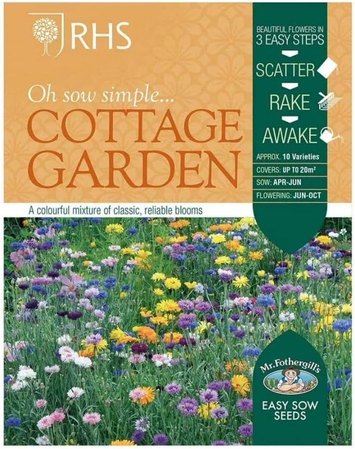 RHS Cottage Garden Easy Sow Seeds 20g Box - Image 3