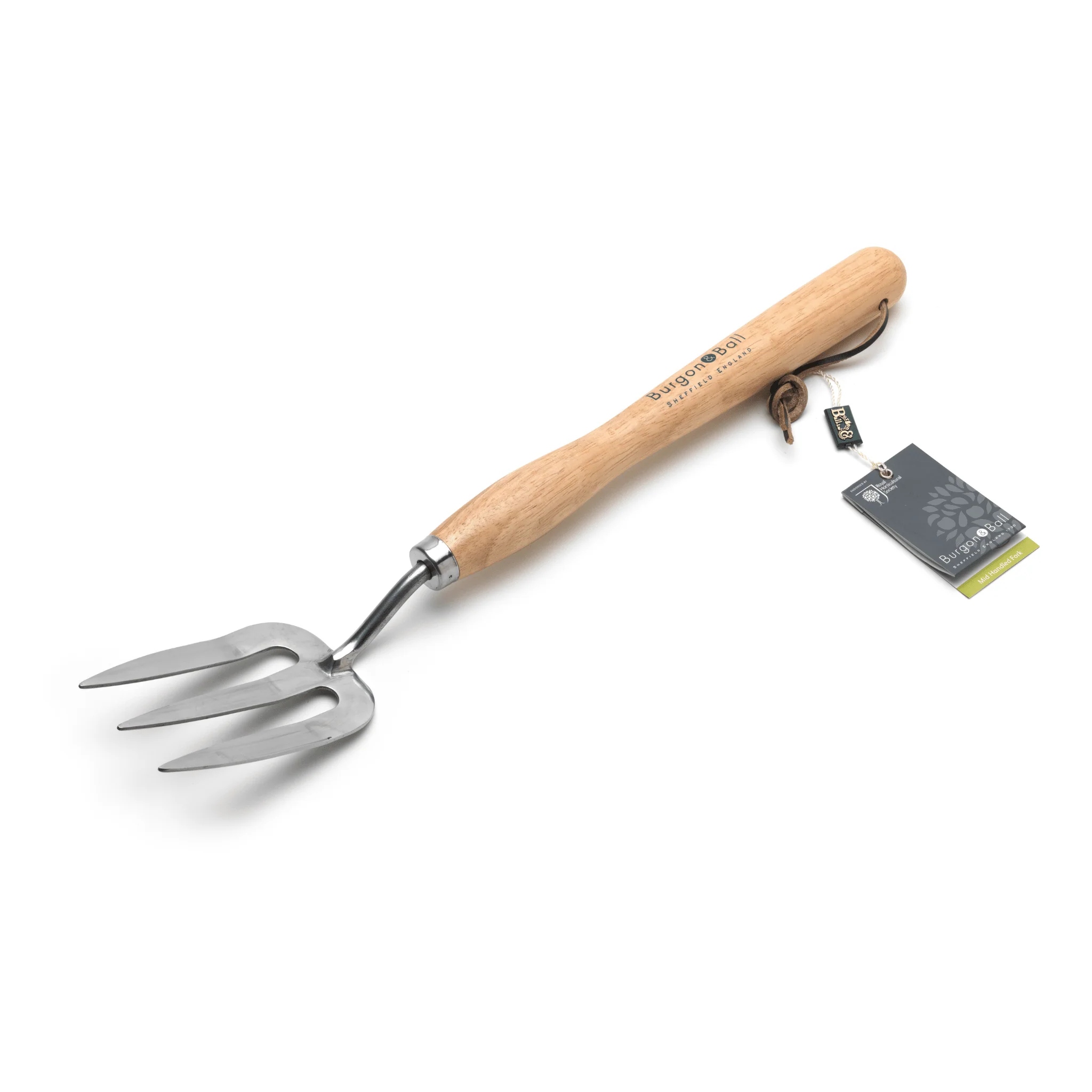 RHS Endorsed Stainless Steel Mid Handled Fork by Burgon & Ball