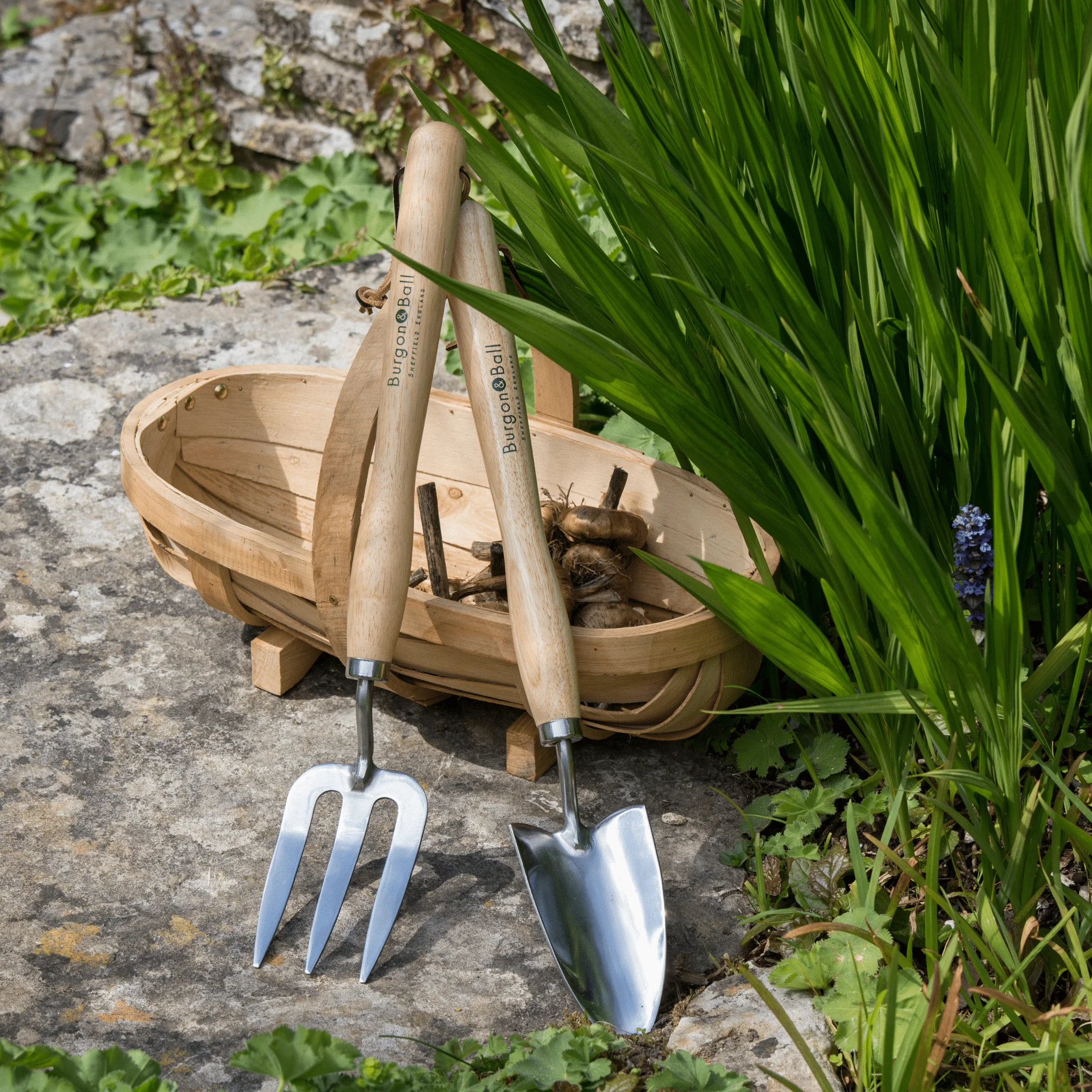 RHS Endorsed Stainless Steel Mid Handled Trowel by Burgon & Ball - Image 11