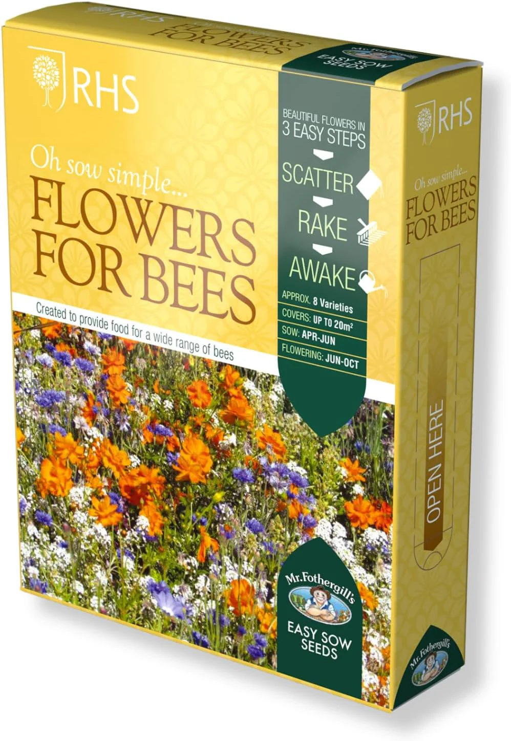 Mr Fothergill’s RHS Flowers For Bees Easy Sow Seeds 20g Box