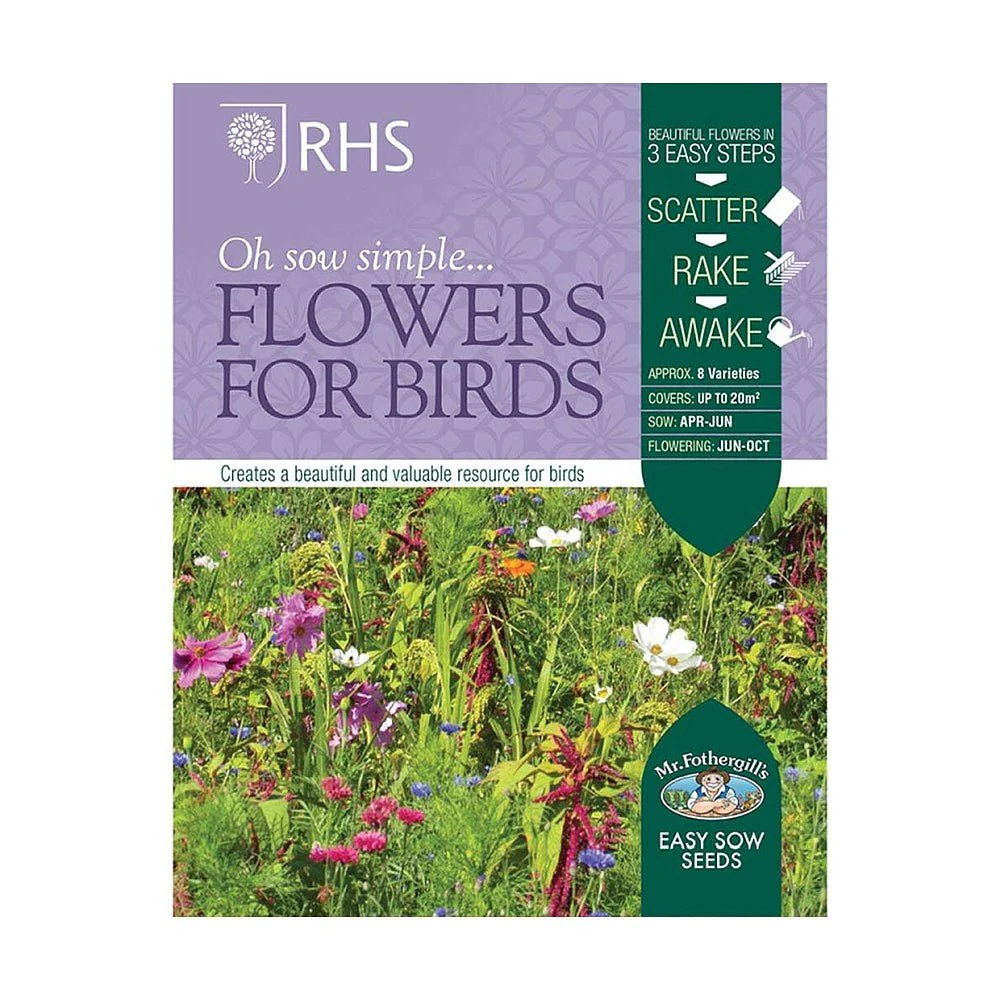 RHS Flowers For Birds Easy Sow Seeds 20g Box - Image 3