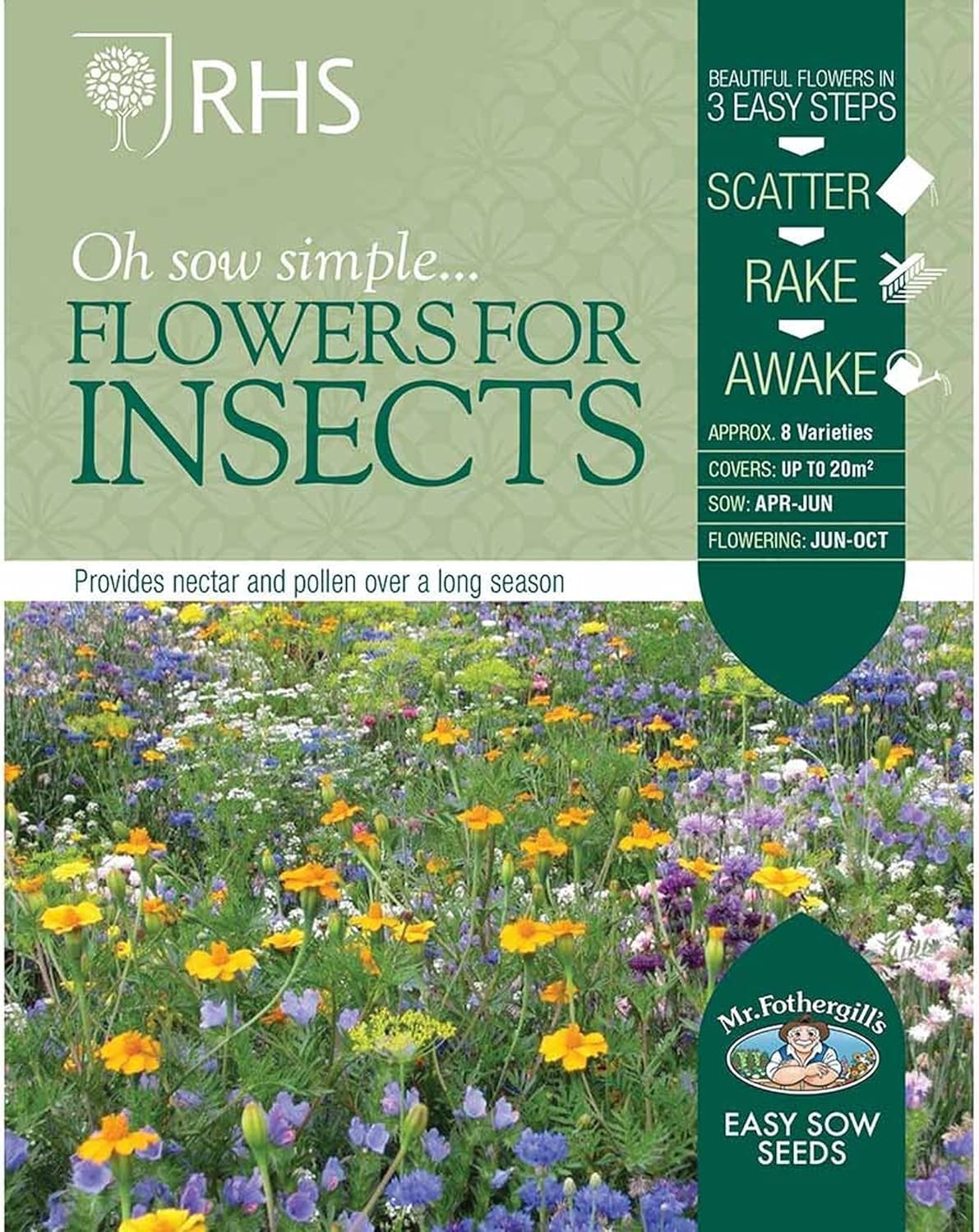 RHS Flowers For Insects Easy Sow Seeds 20g Box - Image 3