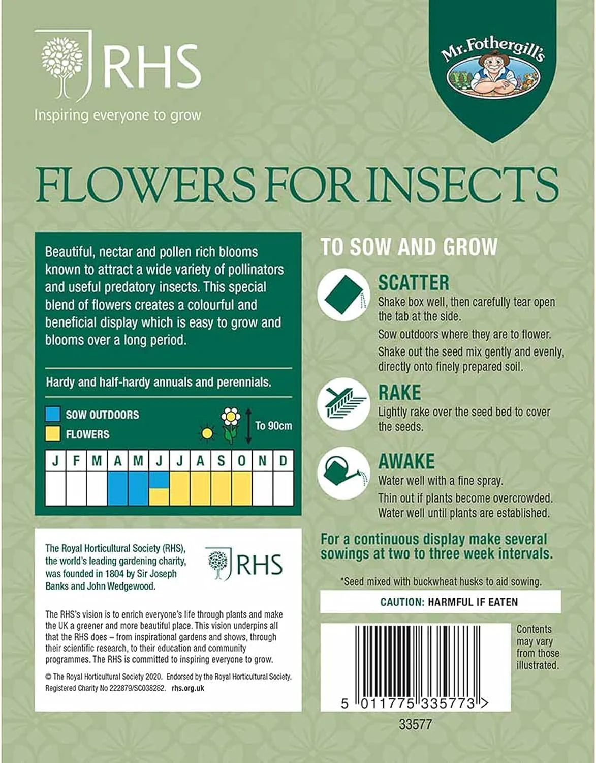 RHS Flowers For Insects Easy Sow Seeds 20g Box - Image 4