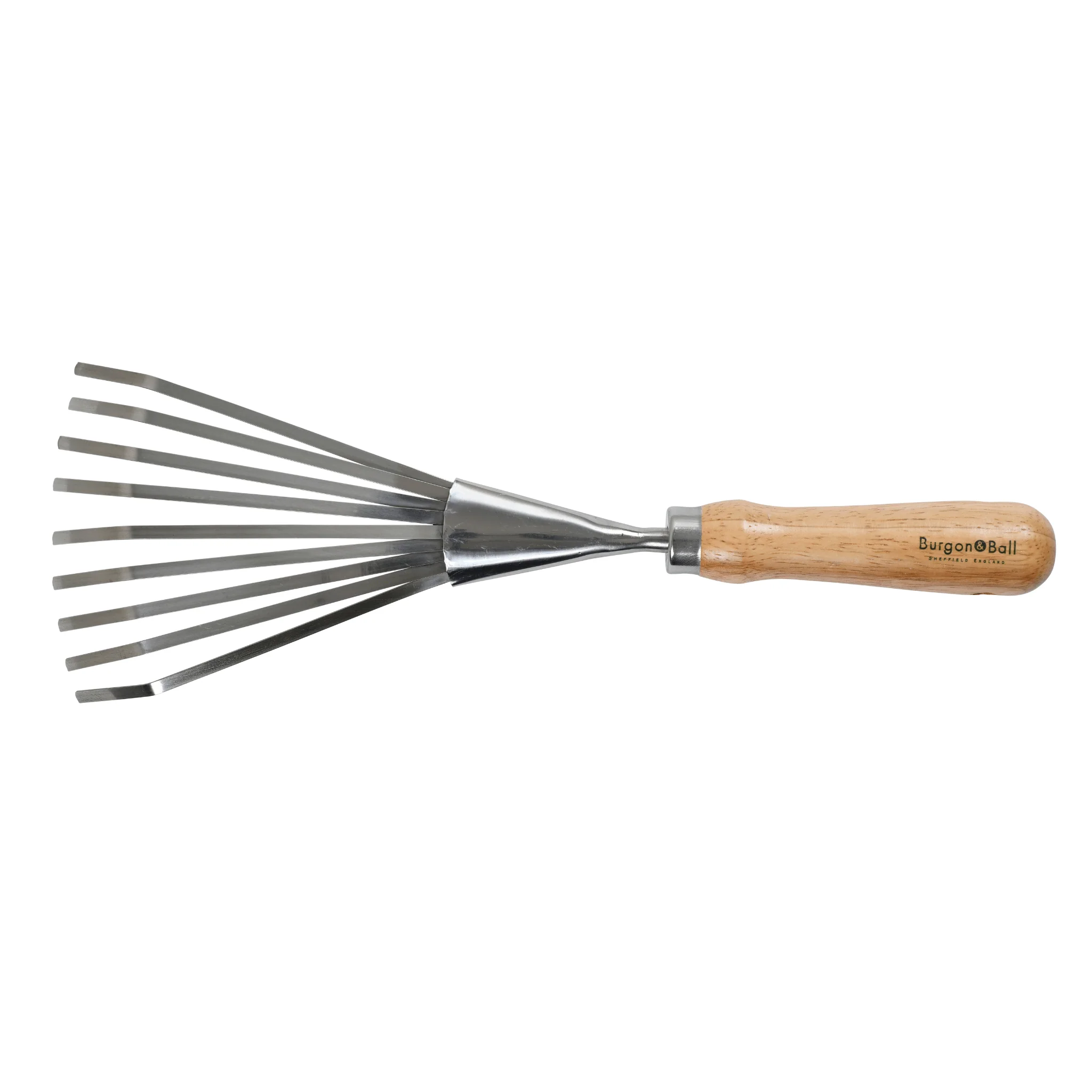 RHS Endorsed Stainless Steel Shrub Rake by Burgon & Ball