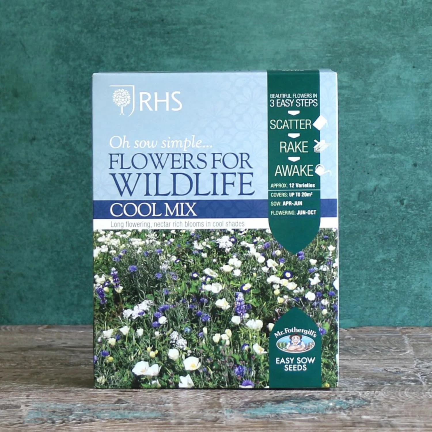 RHS Flowers For Wildlife Cool Mix Easy Sow Seeds 20g Box - Image 3