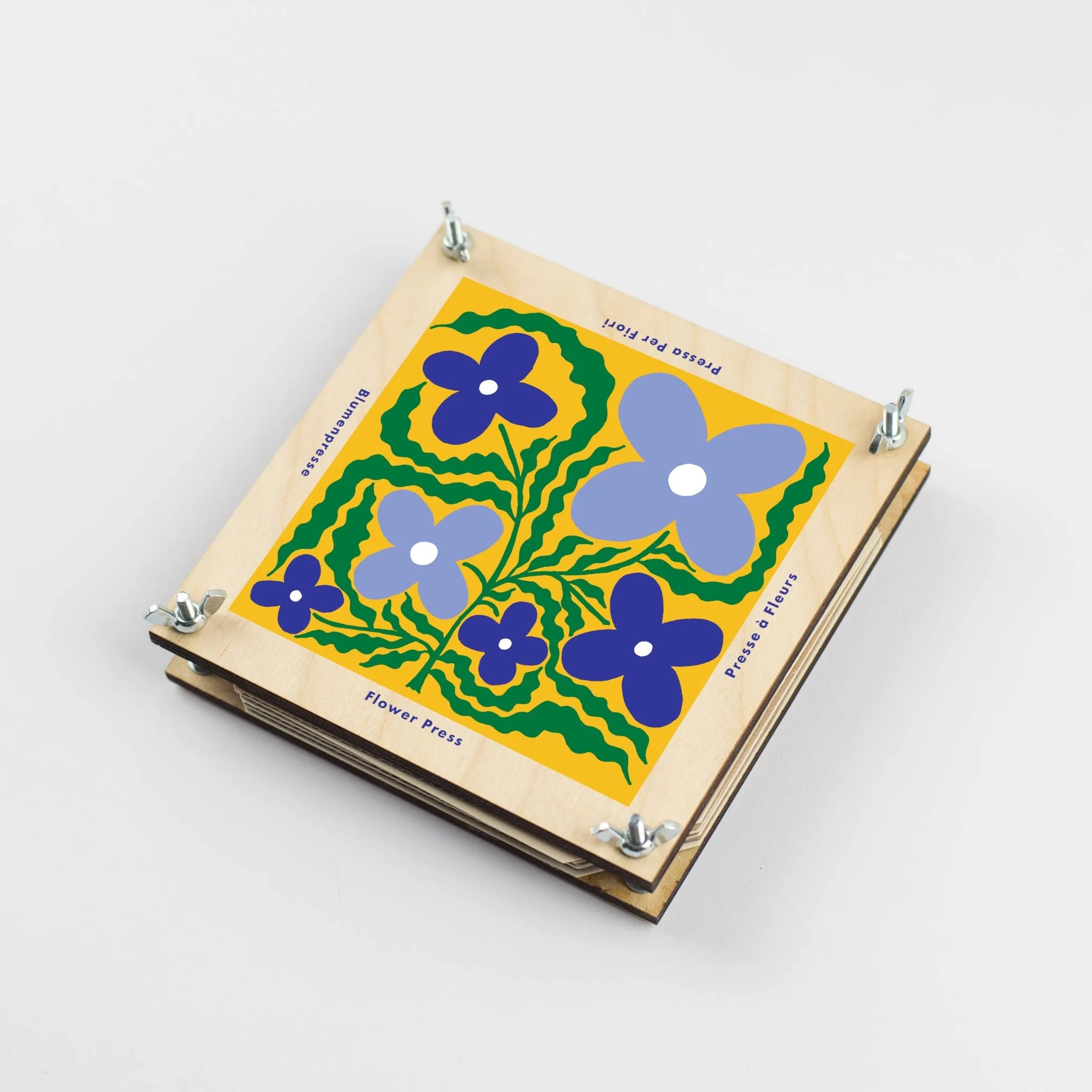 Studio Wald Flower Press Smock 15cm UK Made Botanical Flower Press Kit